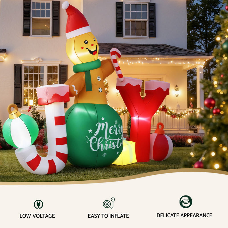 3M Christmas Inflatable Gingerbread Man “Joy”