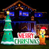 Christmas Gingerbread Man Tree Inflatable with LED Lights