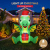 Jingle Jollys 1.8M Christmas Inflatable Dragon with LEDs