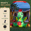 Jingle Jollys 1.8M Christmas Inflatable Dragon with LEDs