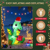 Jingle Jollys 1.8M Christmas Inflatable Dragon with LEDs