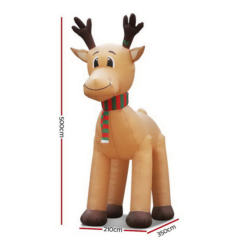 5M Giant Christmas Inflatable Reindeer