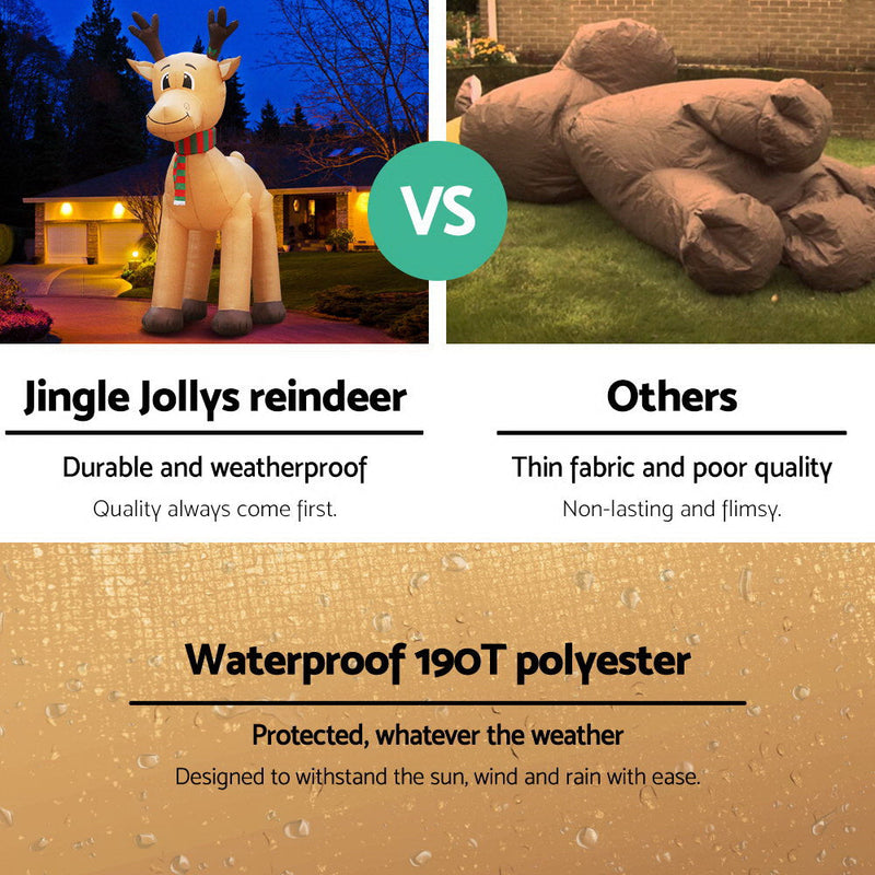 Christmas Inflatable Reindeer 5M Illuminated