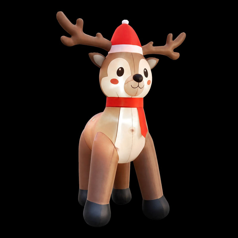 2.5M Christmas Inflatable Reindeer with LED Lights
