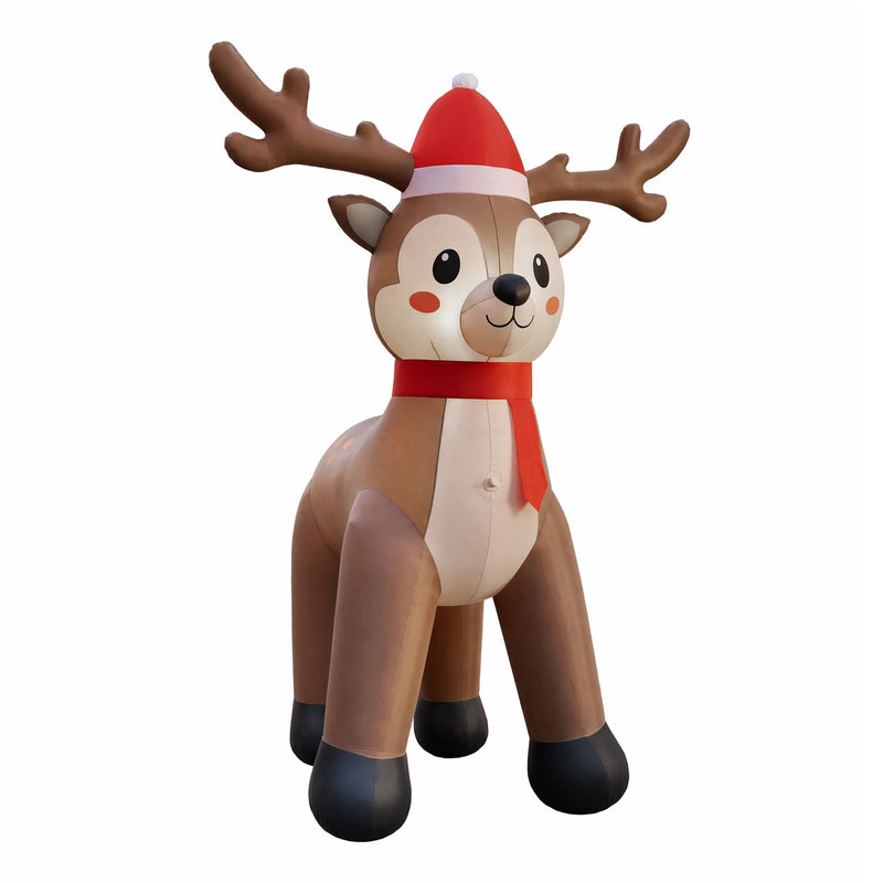 2.5M Christmas Inflatable Reindeer with LED Lights