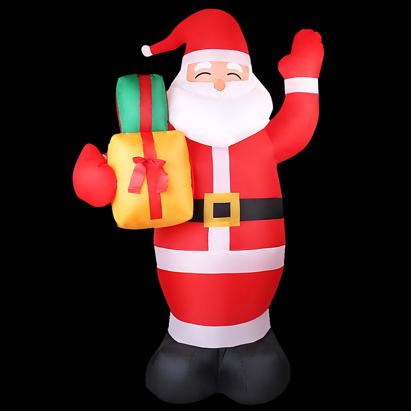2.4M Christmas Inflatable Santa with Built-in LEDs