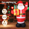 2.4M Christmas Inflatable Santa with Built-in LEDs