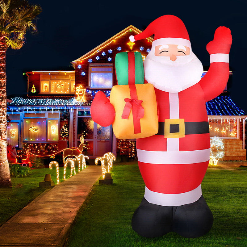 Christmas Inflatable Santa 2.4M Illuminated