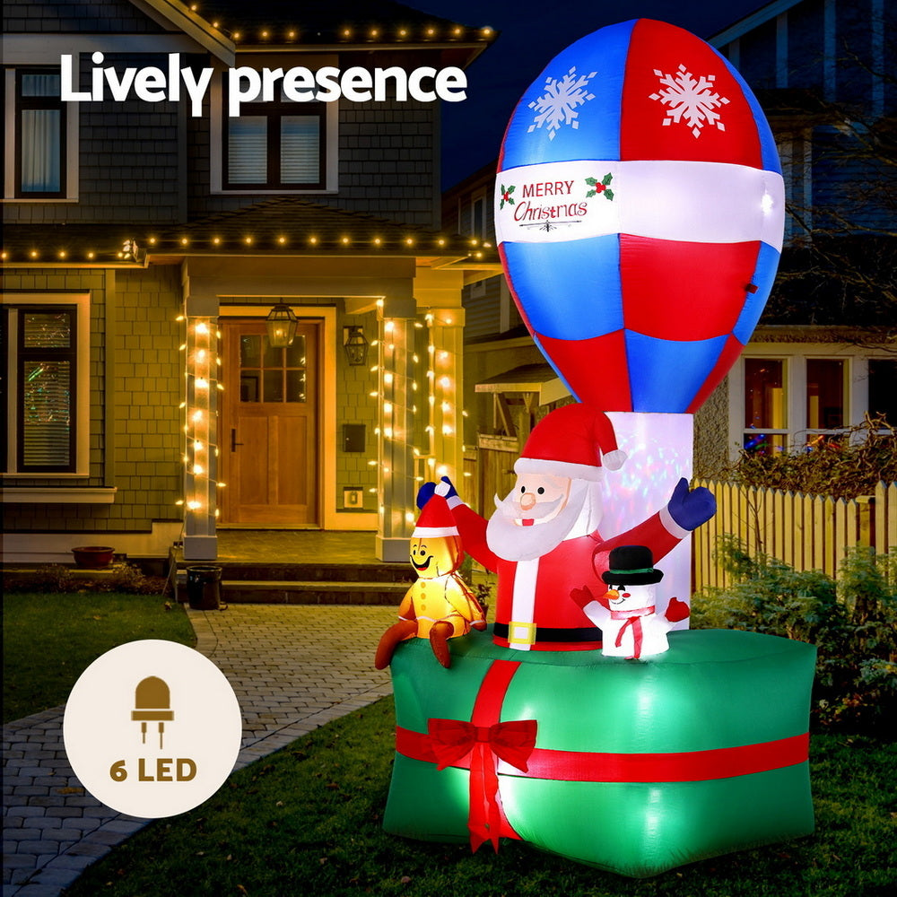 Christmas Inflatable LED Santa Balloon – 2.8M
