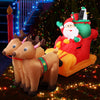 Christmas Inflatable Santa Sleigh 2.2M Illuminated