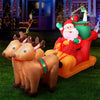 Christmas Inflatable Santa Sleigh 2.2M Illuminated