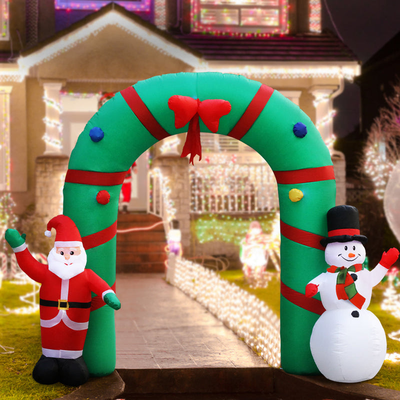 Christmas Inflatable Archwary 2.8M Illuminated