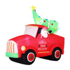 Christmas Inflatable Santa Truck 1.6M Height LED Illuminated