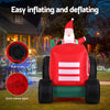 Christmas Inflatable Santa Truck 2.6M Length LED Illuminated