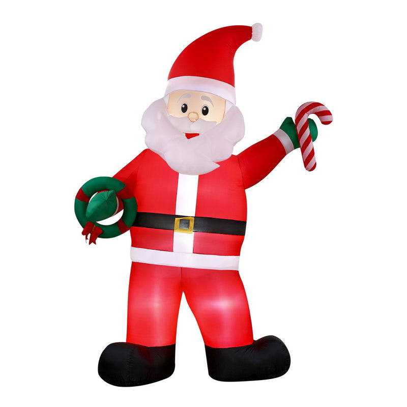 Christmas Inflatable Giant Santa 3.8M Height LED Illuminated
