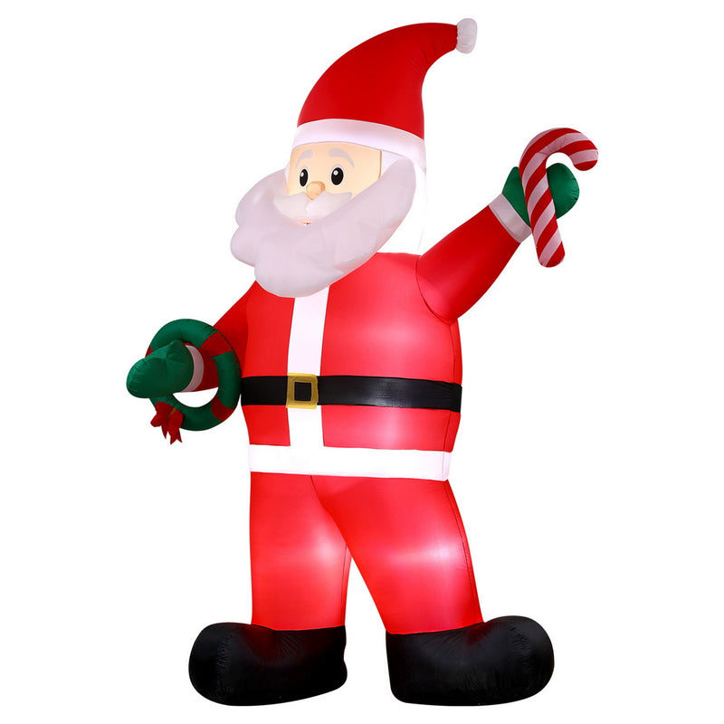 Christmas Inflatable Giant Santa 3.8M Height LED Illuminated