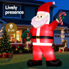 3.8M Giant Christmas Inflatable Santa with LED Lights