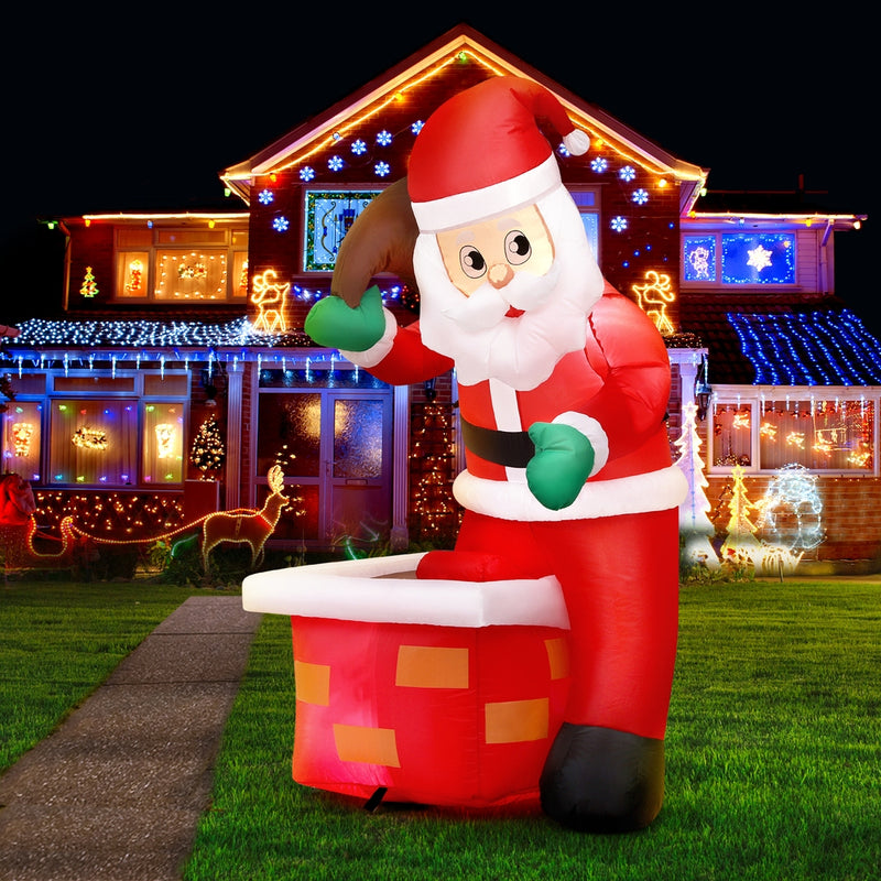 Christmas Inflatable Santa Illuminated