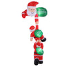 Christmas Inflatable Climbing Santa 2.5M Height LED Illuminated