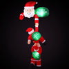 Christmas Inflatable Climbing Santa 2.5M Height LED Illuminated