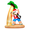 Christmas Inflatable Santa Guitar 2.1M Led Illuminated