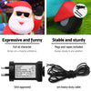Christmas Inflatable Santa Motorbike LED Illuminated