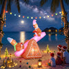 Jingle Jollys 1.8m Christmas Inflatable Seesaw with LED