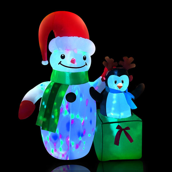 Christmas Inflatable Snowman 1.8M Illuminated