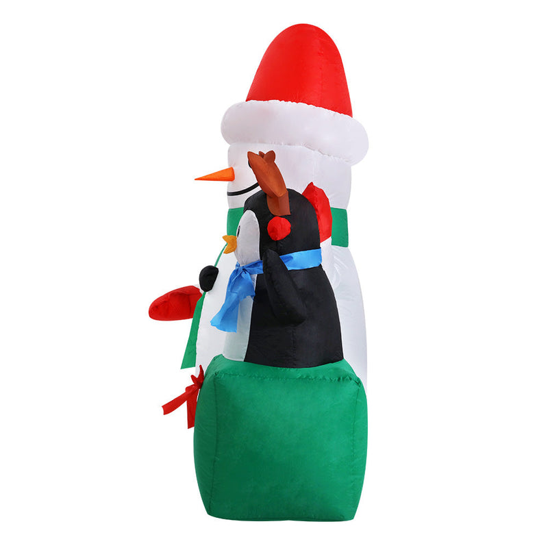 Christmas Inflatable Snowman 1.8M Illuminated