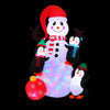 Jingle Jollys 1.8M Christmas Inflatable Snowman with LEDs