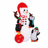 Jingle Jollys 1.8M Christmas Inflatable Snowman with LEDs
