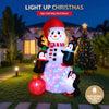 Jingle Jollys 1.8M Christmas Inflatable Snowman with LEDs