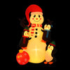 Jingle Jollys 1.8M Christmas Inflatable Snowman Warm White LEDs