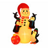 Jingle Jollys 1.8M Christmas Inflatable Snowman Warm White LEDs