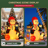 Jingle Jollys 1.8M Christmas Inflatable Snowman Warm White LEDs
