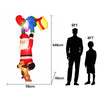 Jingle Jollys 3.5m Climbing Santa Christmas Inflatable with LED