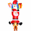 Jingle Jollys 3.5m Climbing Santa Christmas Inflatable with LED