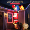 Jingle Jollys 3.5m Climbing Santa Christmas Inflatable with LED