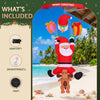 Jingle Jollys 3.5m Climbing Santa Christmas Inflatable with LED