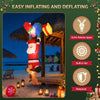 Jingle Jollys 3.5m Climbing Santa Christmas Inflatable with LED