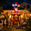 Jingle Jollys 3.5m Climbing Santa Christmas Inflatable with LED