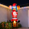Jingle Jollys 3.5m Climbing Santa Christmas Inflatable with LED