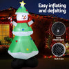 Christmas Inflatable Snowman Tree 2.75M Height LED Illuminated