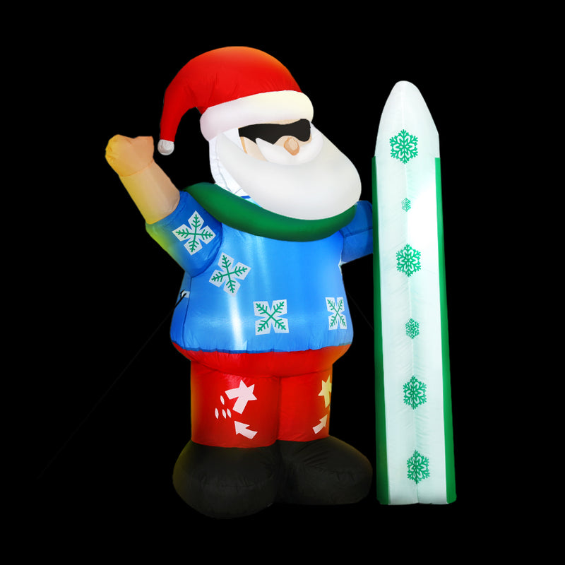 Christmas Inflatable Santa 1.6M Illuminated