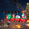 Jingle Jollys 3.6m Santa Train Christmas Inflatable with LED