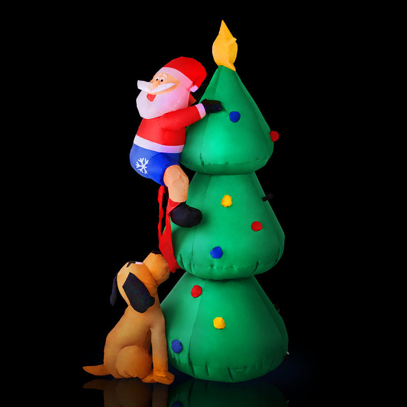 Christmas Inflatable Santa Tree 1.8M Illuminated
