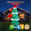 Jingle Jollys 2.5m Christmas Inflatable Santa Tree with Flashing LED Lights