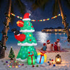 Jingle Jollys 2.5m Christmas Inflatable Santa Tree with Flashing LED Lights