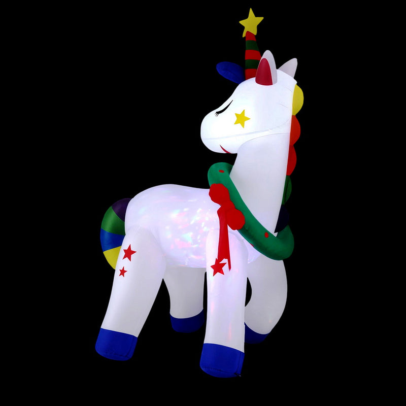 Festive Inflatable Unicorn – 1.8M