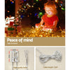 12.5M Christmas Lights Solar Icicle String Light Warm White